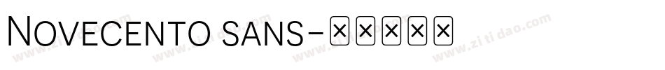Novecento sans字体转换
